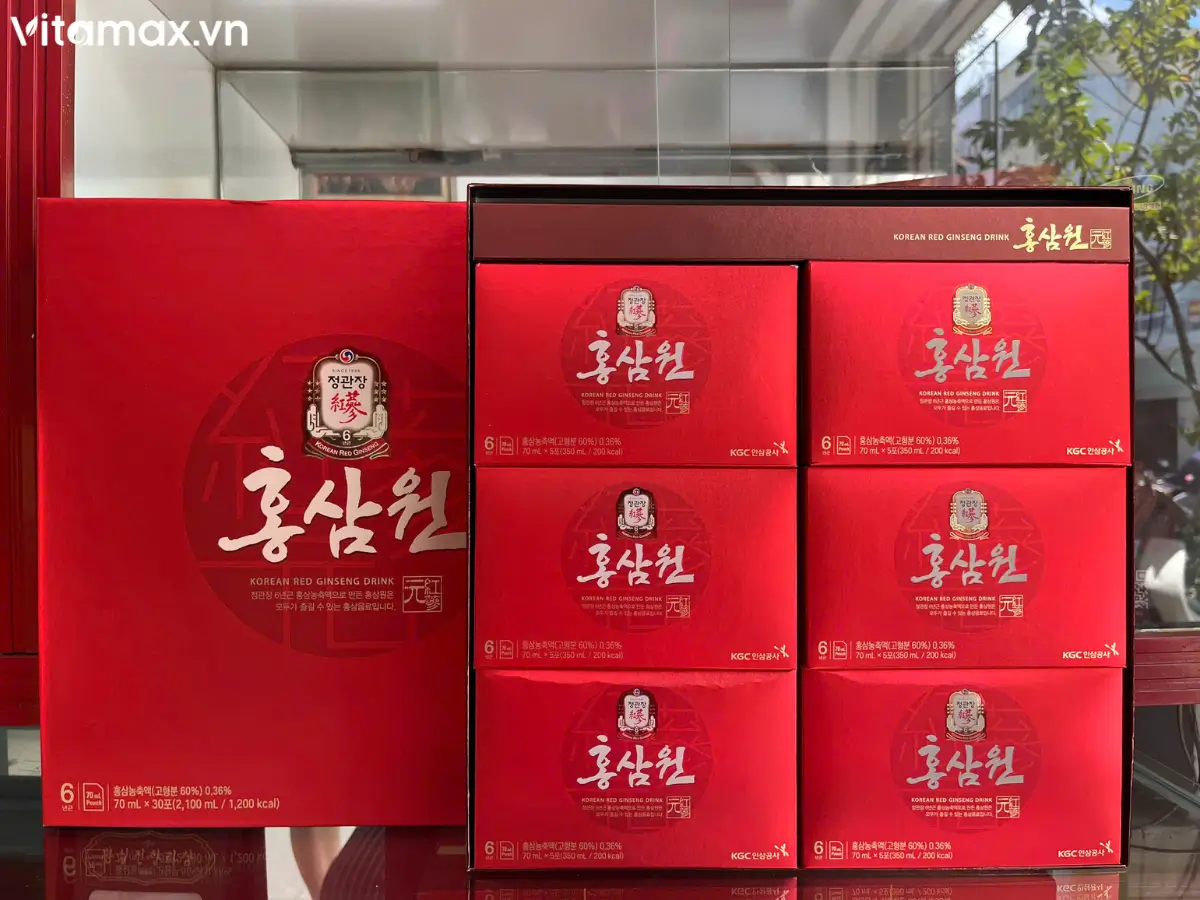 Nước hồng sâm won Hàn Quốc chính hãng KGC - Hình ảnh tại cửa hàng Vitamax.vn