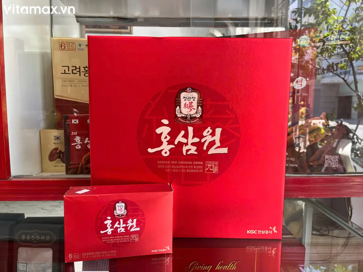 Nước hồng sâm won Hàn Quốc chính hãng KGC - Hình ảnh tại cửa hàng Vitamax.vn