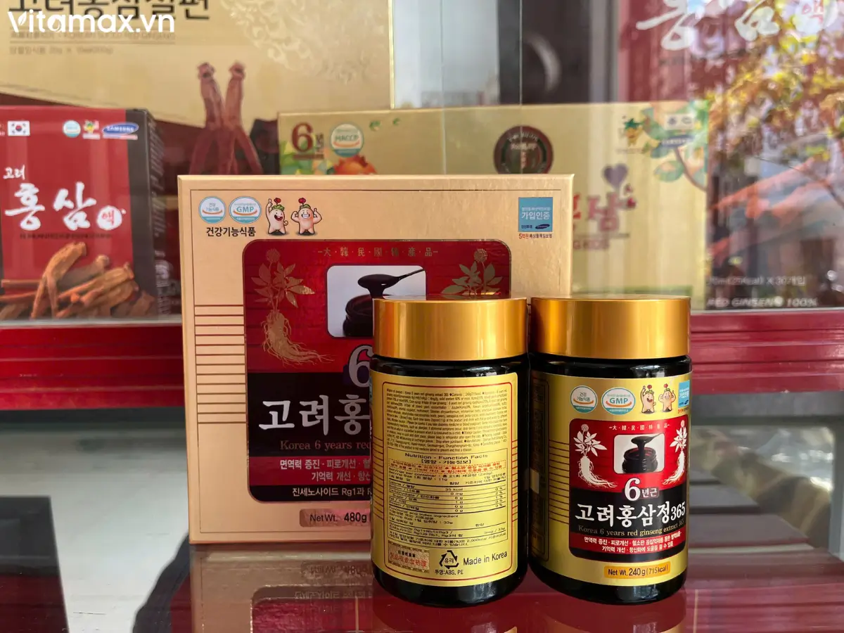 Cao hồng sâm 365 chính hãng - Hình ảnh tại cửa hàng Vitamax.vn