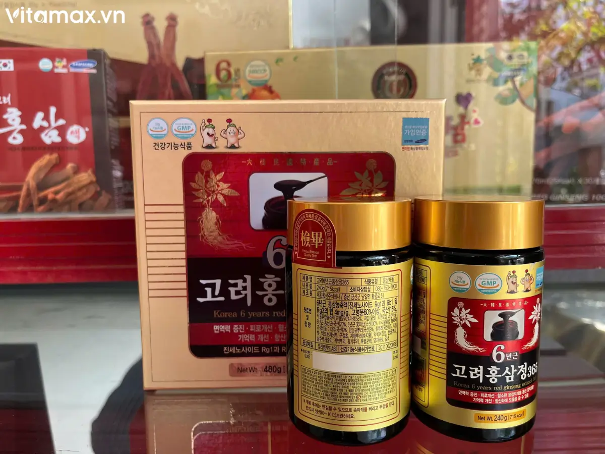 Cao hồng sâm 365 chính hãng - Hình ảnh tại cửa hàng Vitamax.vn