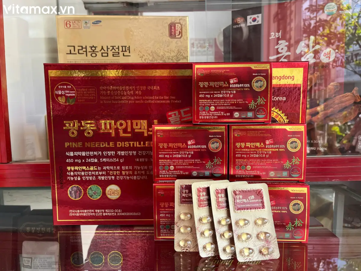 Tinh dầu thông đỏ Hàn Quốc Kwangdong chính hãng - Hình ảnh tại cửa hàng Vitamax.vn