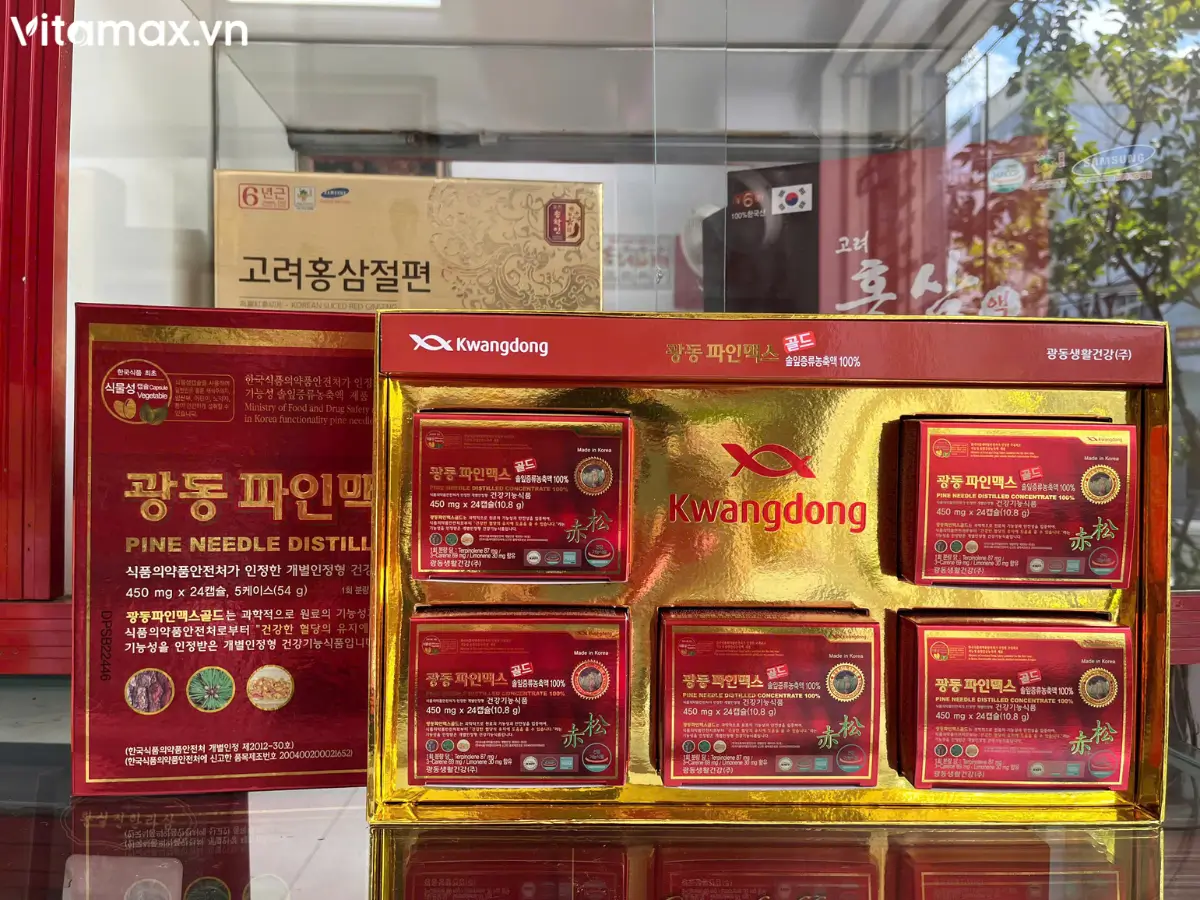 Tinh dầu thông đỏ Hàn Quốc Kwangdong chính hãng - Hình ảnh tại cửa hàng Vitamax.vn