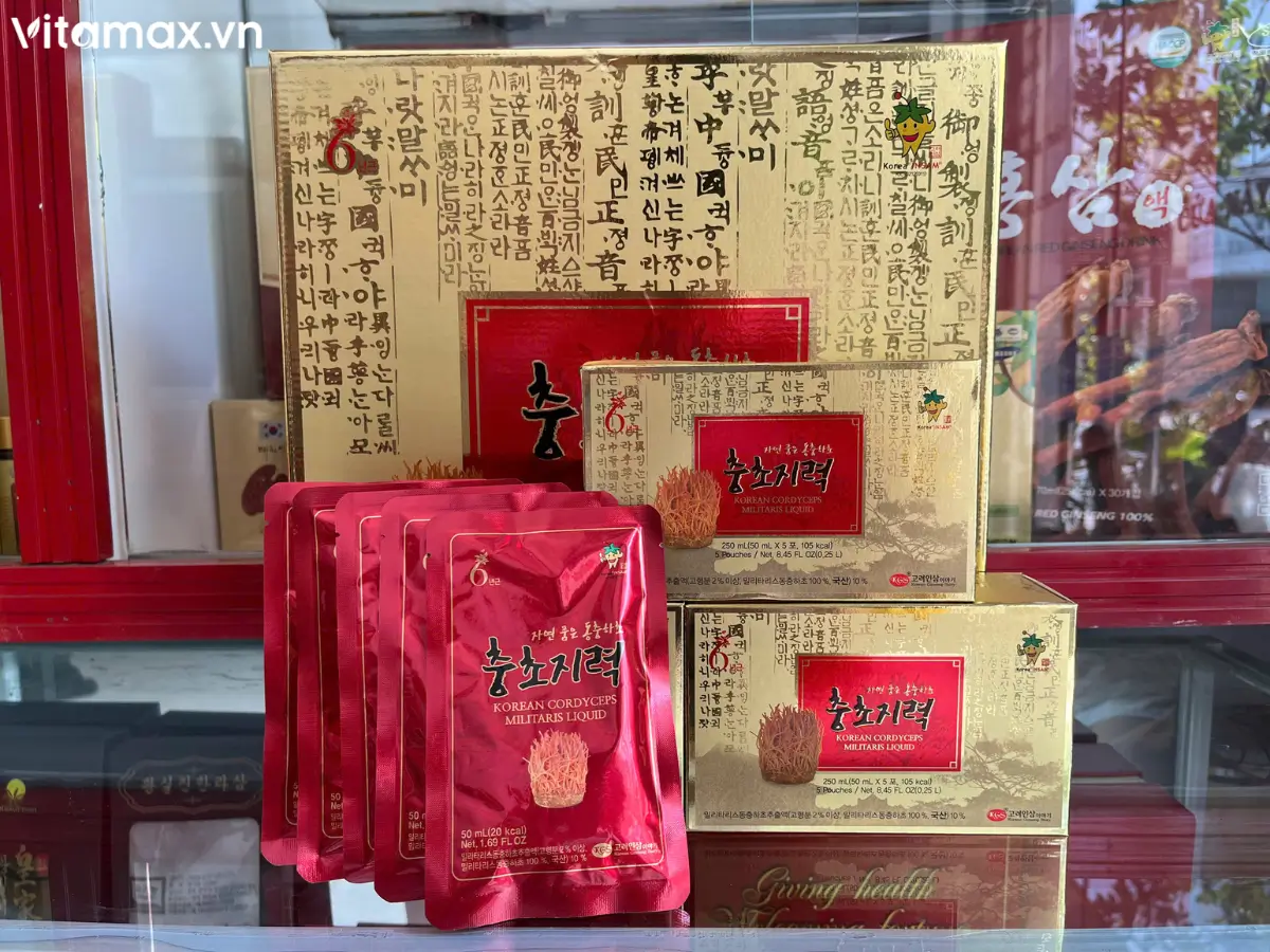 Nước đông trùng hạ thảo Hàn Quốc KGS chính hãng - Hình ảnh tại cửa hàng Vitamax.vn