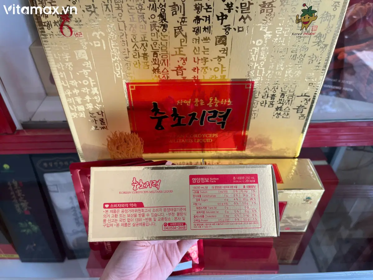 Nước đông trùng hạ thảo Hàn Quốc KGS chính hãng - Hình ảnh tại cửa hàng Vitamax.vn