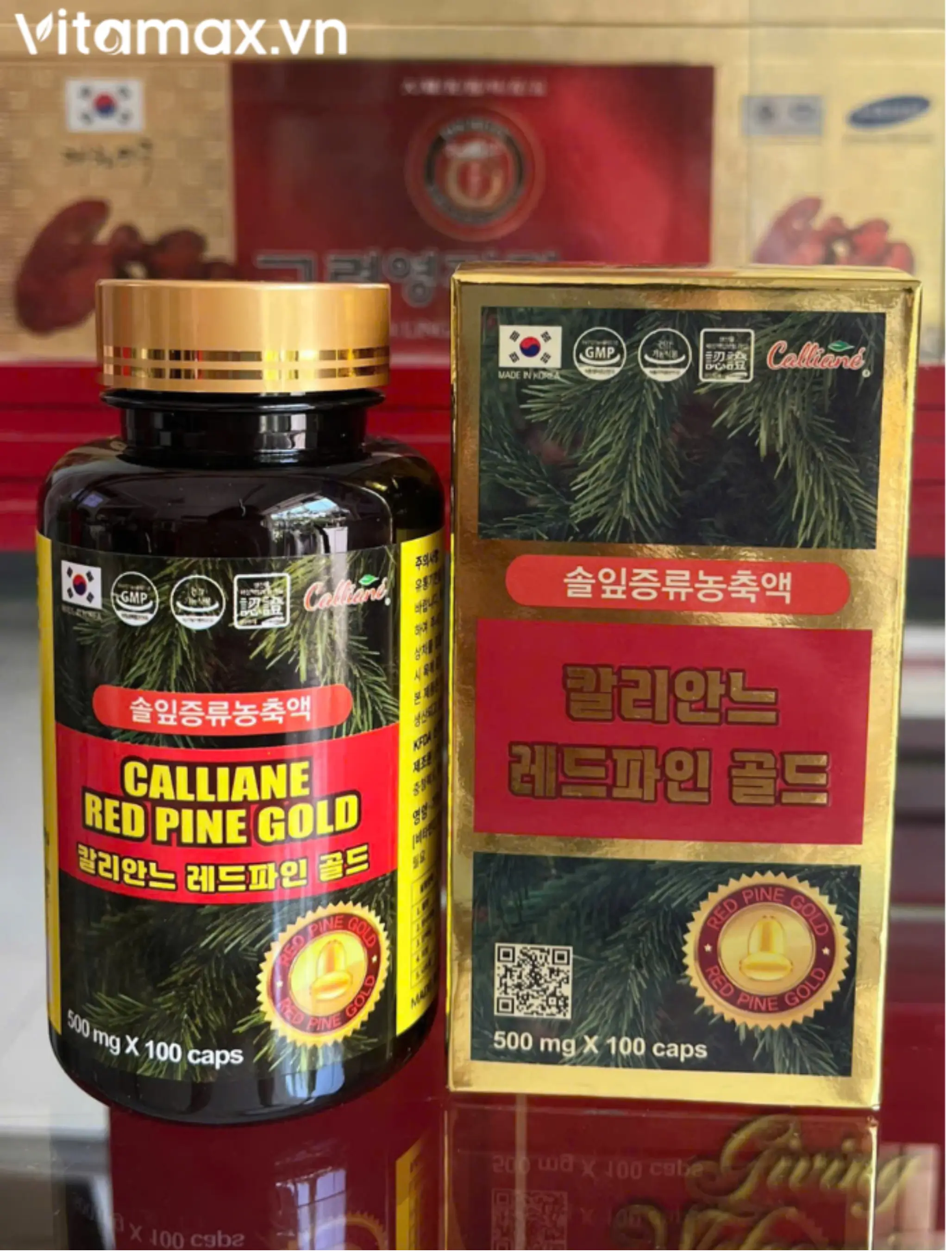Tinh dầu thông đỏ Calliane Red Pine Gold chính hãng - Hình ảnh tại cửa hàng Vitamax.vn